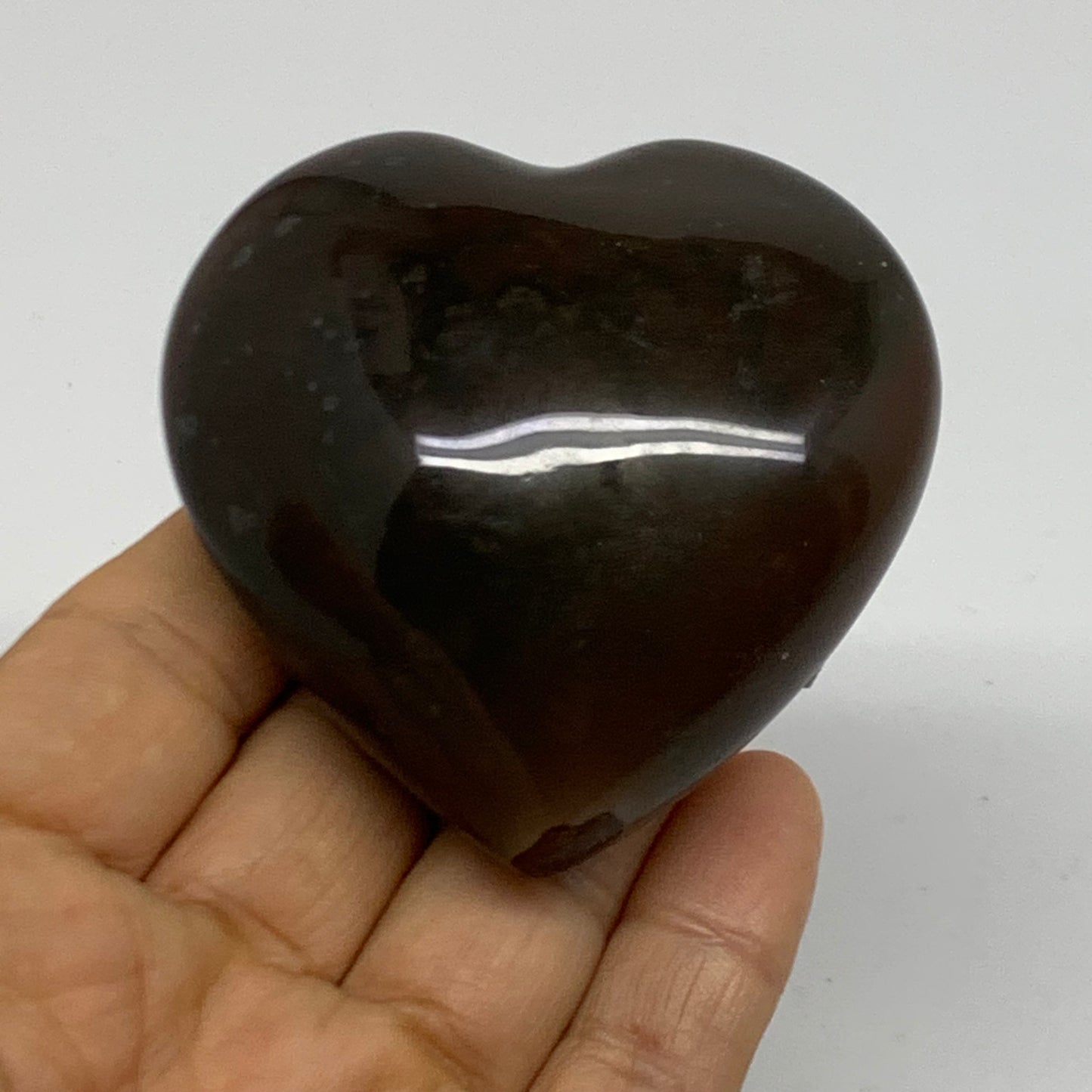 0.34 lbs, 2.5"x2.5"x1.3", Polychrome Jasper Heart Polished Crystal, B38075