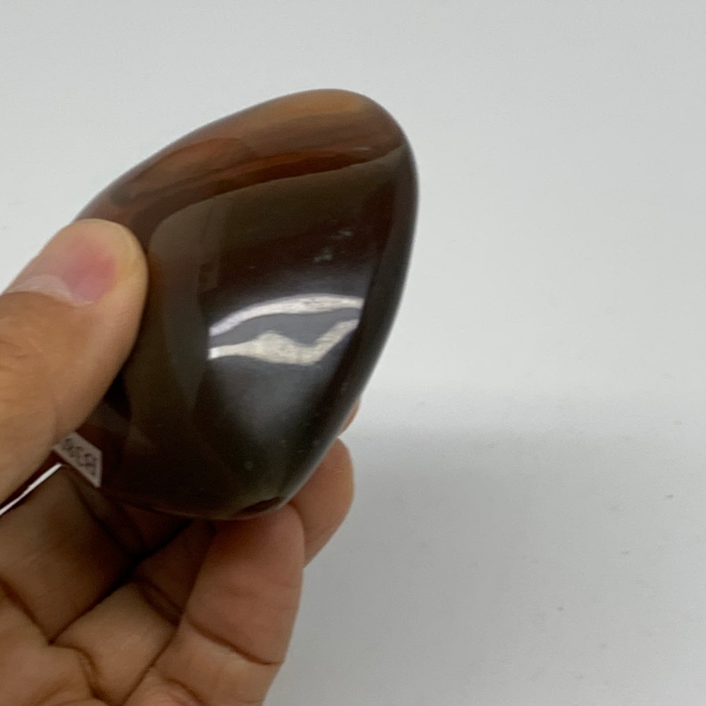 0.34 lbs, 2.5"x2.5"x1.3", Polychrome Jasper Heart Polished Crystal, B38075