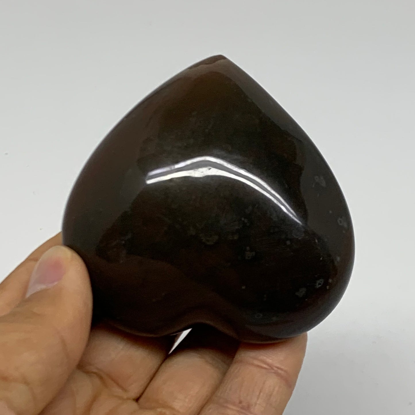 0.34 lbs, 2.5"x2.5"x1.3", Polychrome Jasper Heart Polished Crystal, B38075