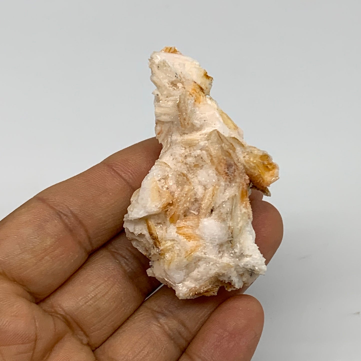 58.7g, 2.5"x1.4"x1", Natural Golden Barite Mineral Specimen @Morocco, B33581