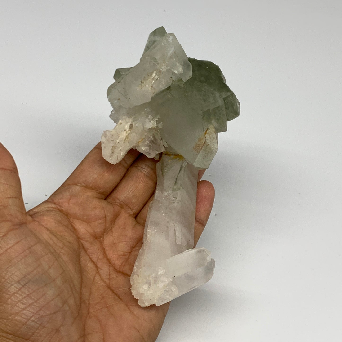 199.8g, 5.3"x2.5"x2", Chlorine Quartz Crystal Mineral,Specimen Terminated, B2777