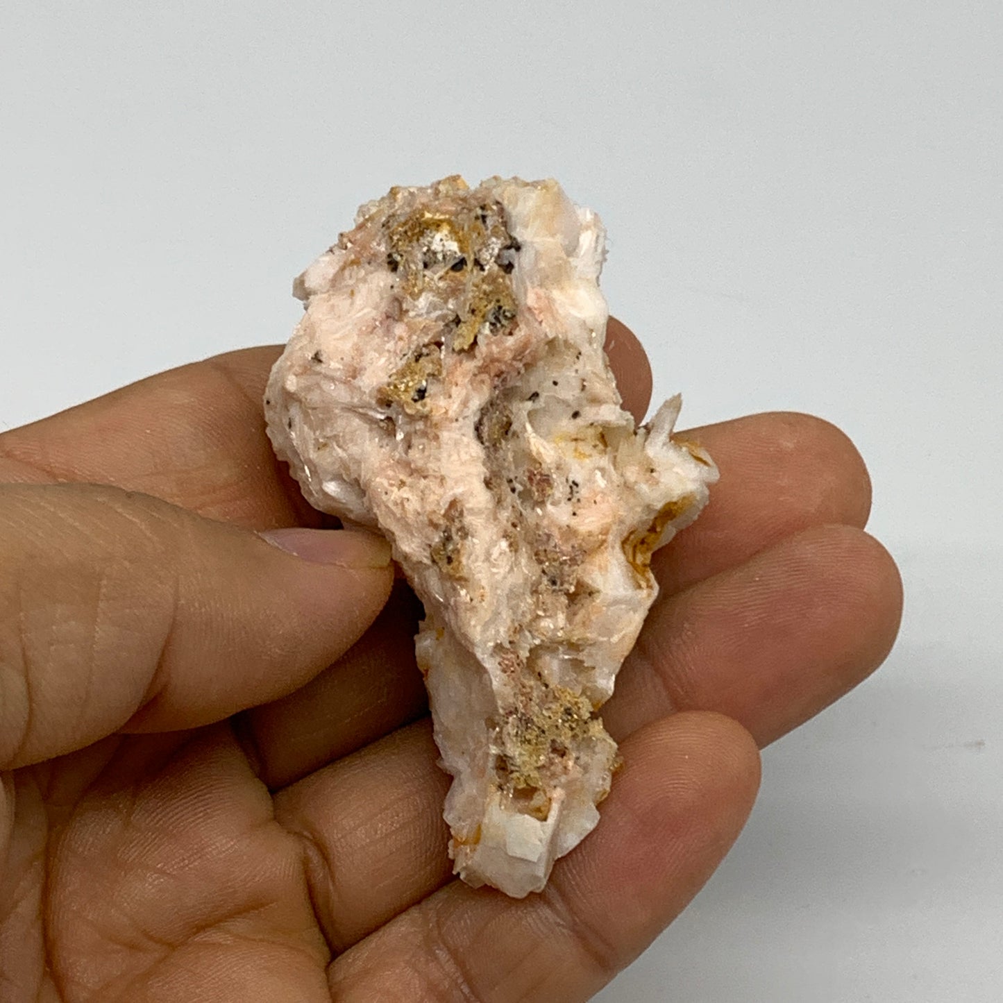 58.7g, 2.5"x1.4"x1", Natural Golden Barite Mineral Specimen @Morocco, B33581