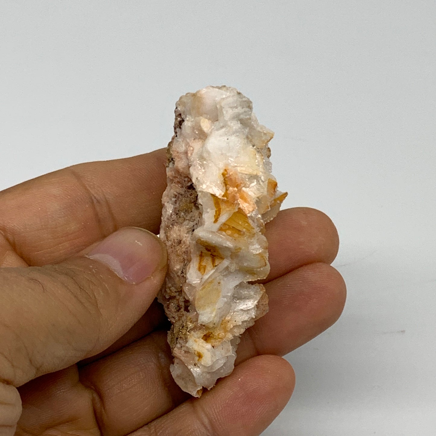 58.7g, 2.5"x1.4"x1", Natural Golden Barite Mineral Specimen @Morocco, B33581