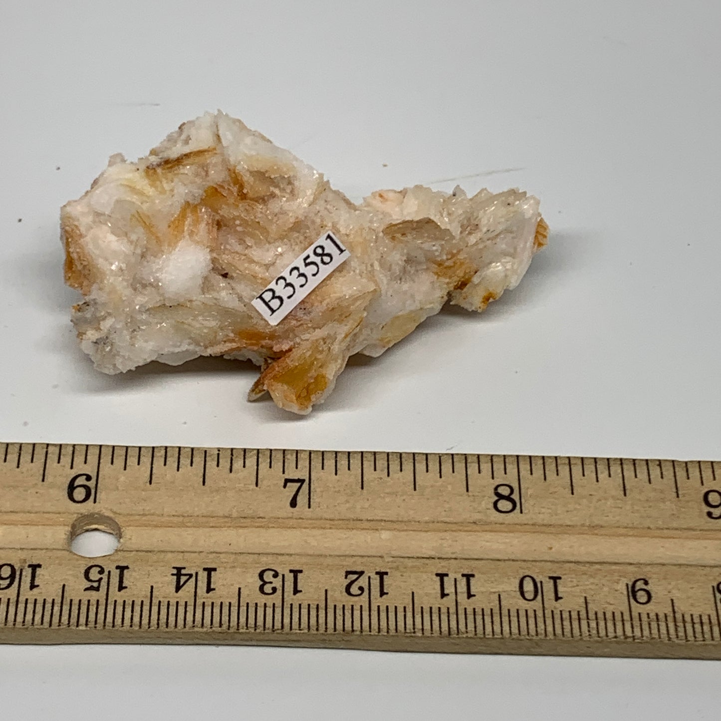 58.7g, 2.5"x1.4"x1", Natural Golden Barite Mineral Specimen @Morocco, B33581