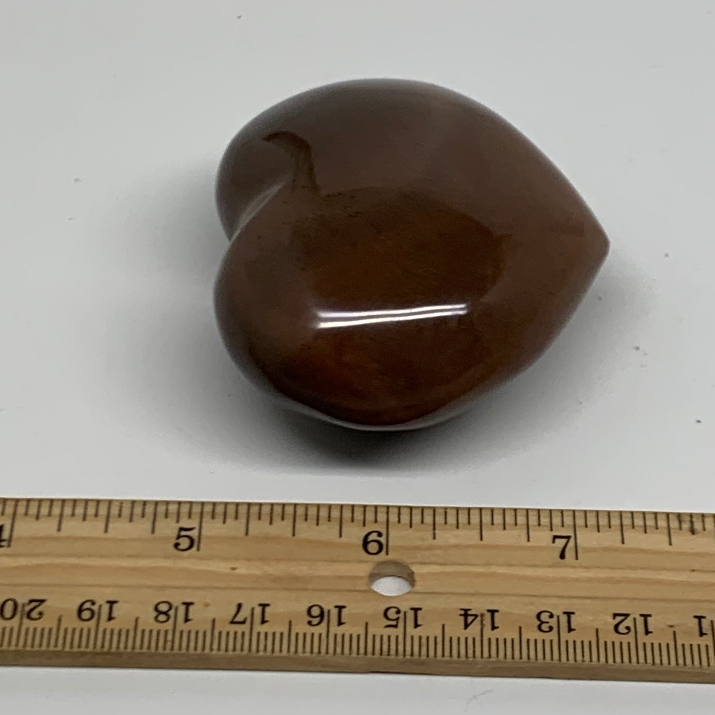 0.36 lbs, 2.3"x2.7"x1.3" Polychrome Jasper Heart Polished Crystal, B38077