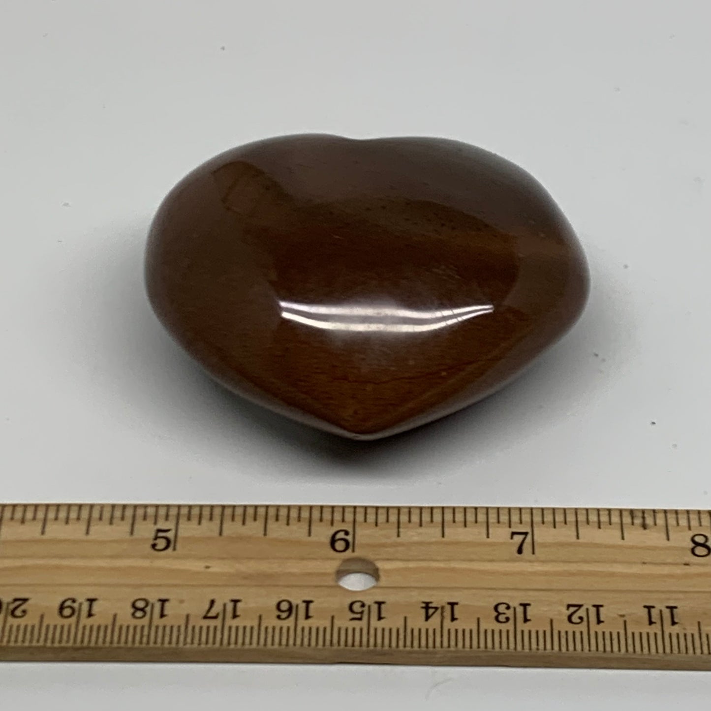 0.36 lbs, 2.3"x2.7"x1.3" Polychrome Jasper Heart Polished Crystal, B38077