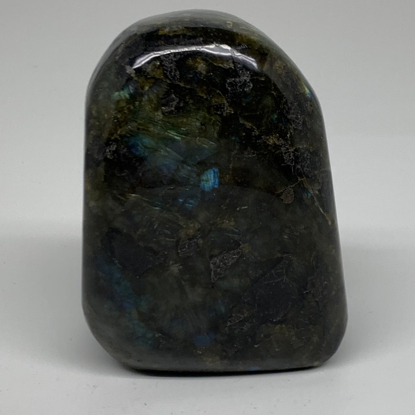 1.84 lbs, 4.3"x3.3"x1.8" Natural Labradorite Crystal Gemstones Freeform, B38079