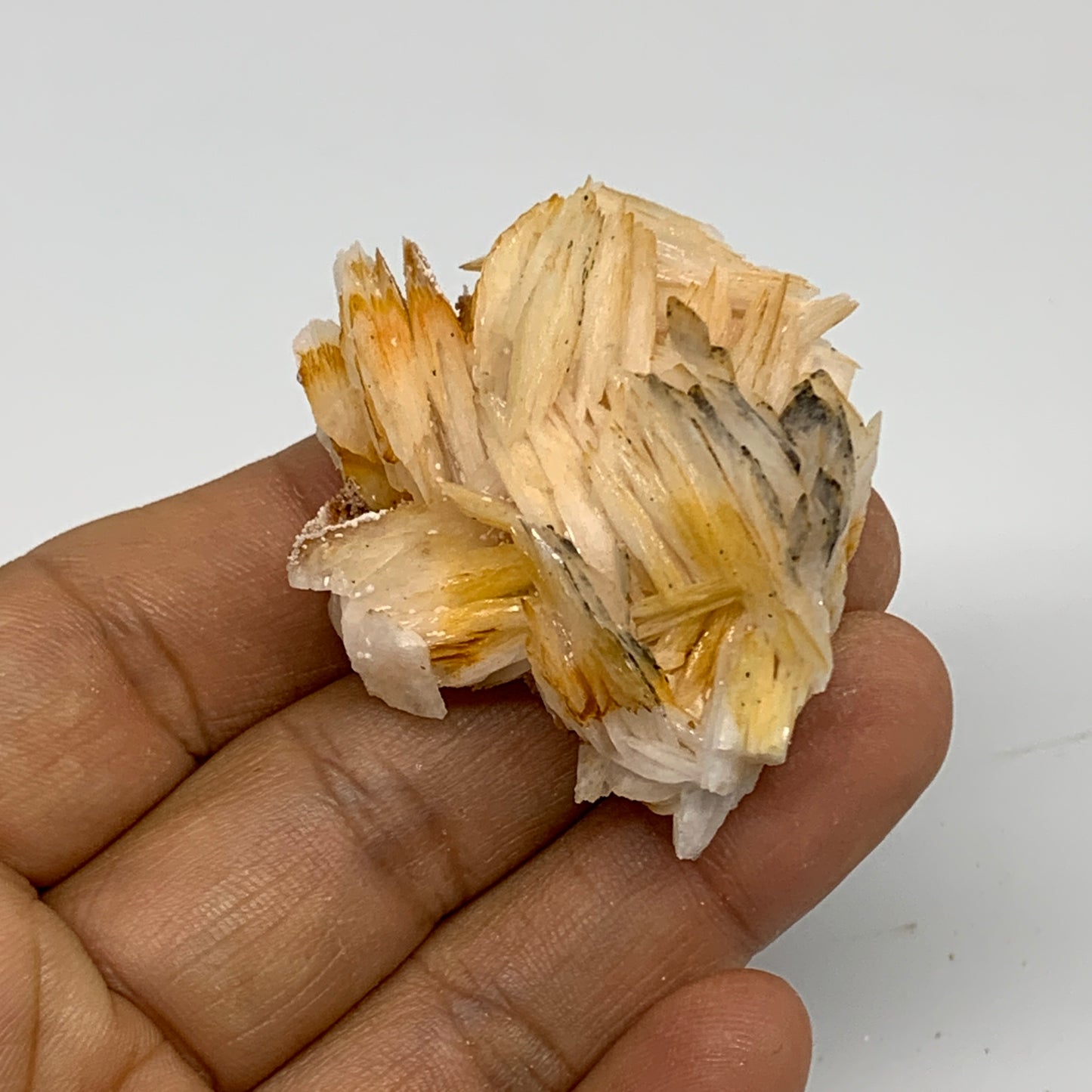 47.6g, 1.9"x1.6"x0.7", Natural Golden Barite Mineral Specimen @Morocco, B33584