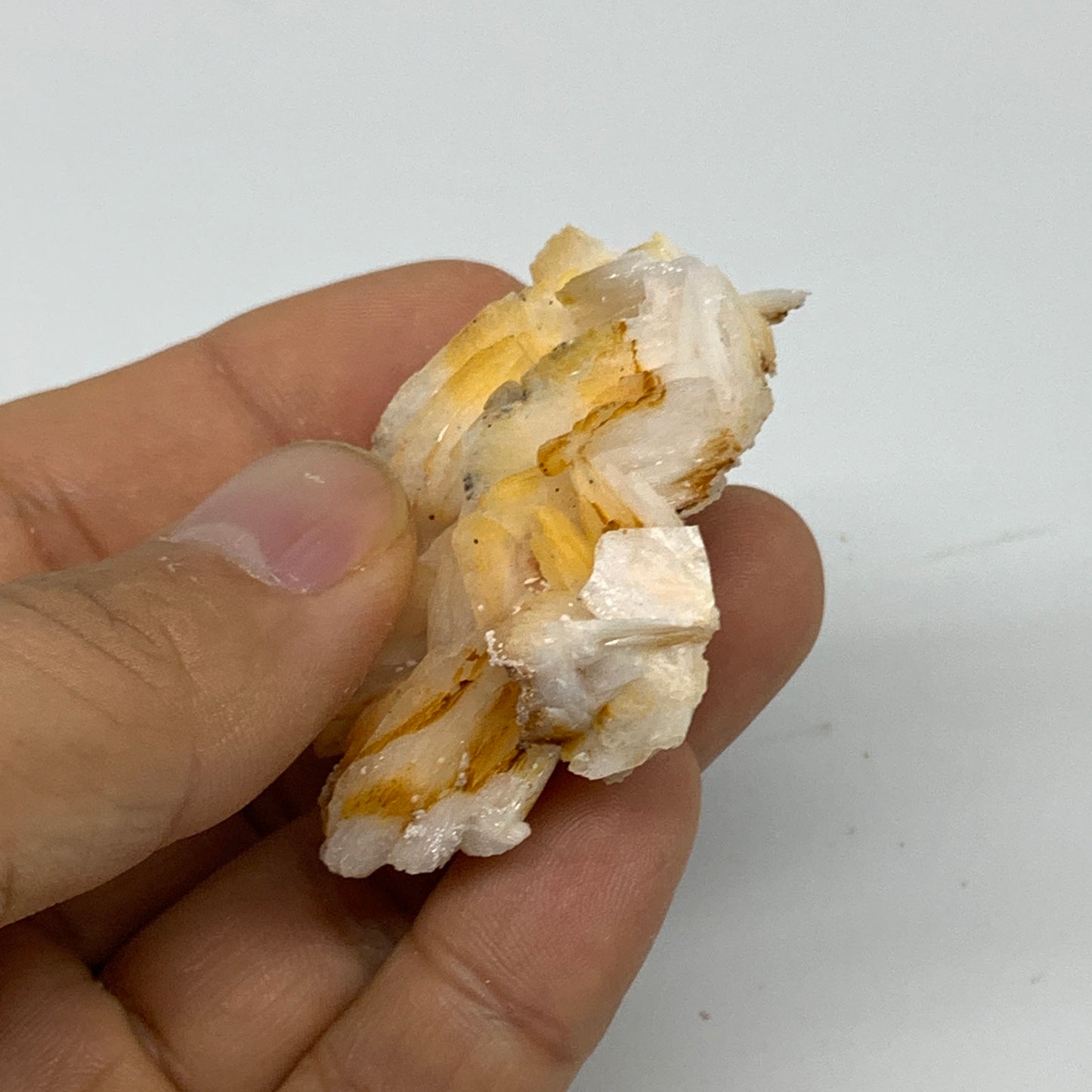 47.6g, 1.9"x1.6"x0.7", Natural Golden Barite Mineral Specimen @Morocco, B33584