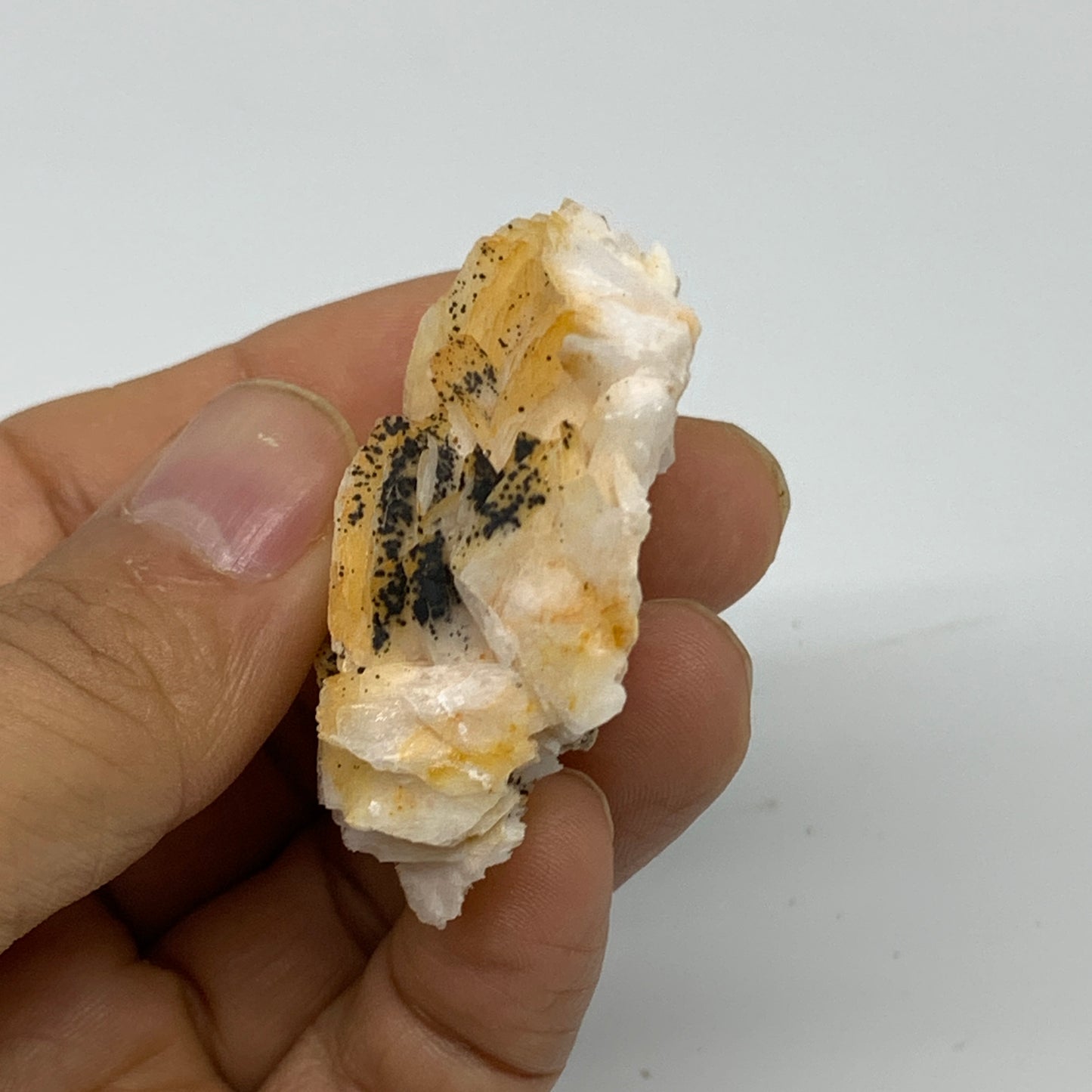 47.6g, 1.9"x1.6"x0.7", Natural Golden Barite Mineral Specimen @Morocco, B33584