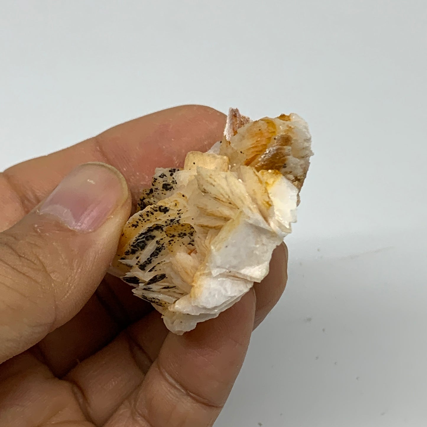 47.6g, 1.9"x1.6"x0.7", Natural Golden Barite Mineral Specimen @Morocco, B33584