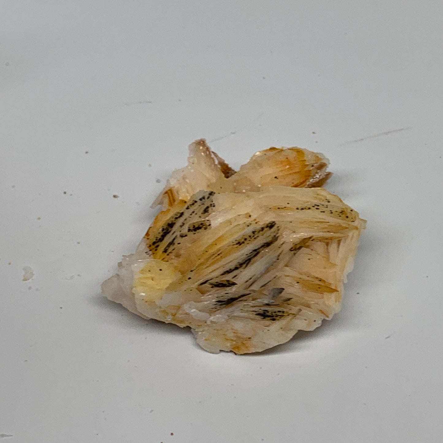 47.6g, 1.9"x1.6"x0.7", Natural Golden Barite Mineral Specimen @Morocco, B33584