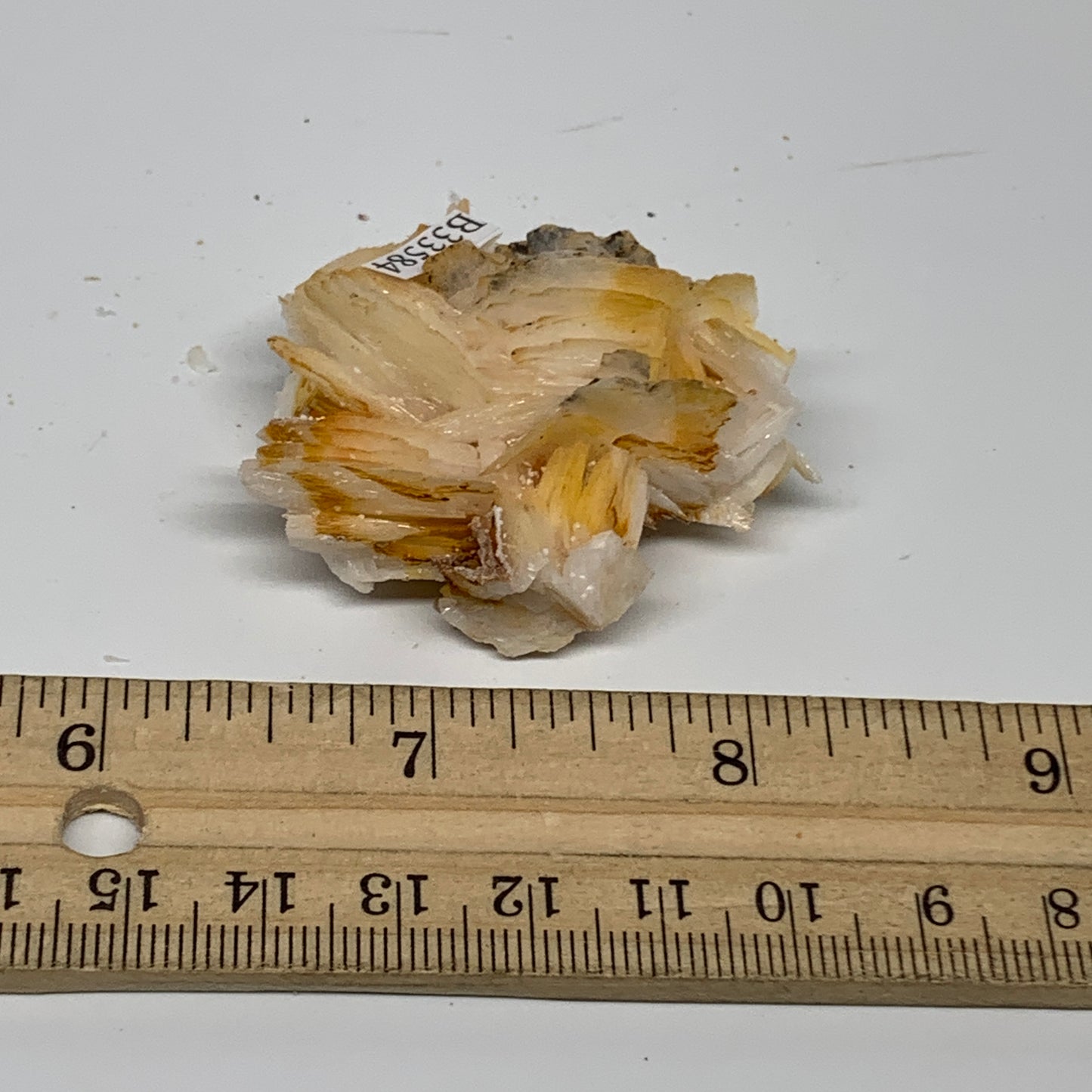 47.6g, 1.9"x1.6"x0.7", Natural Golden Barite Mineral Specimen @Morocco, B33584