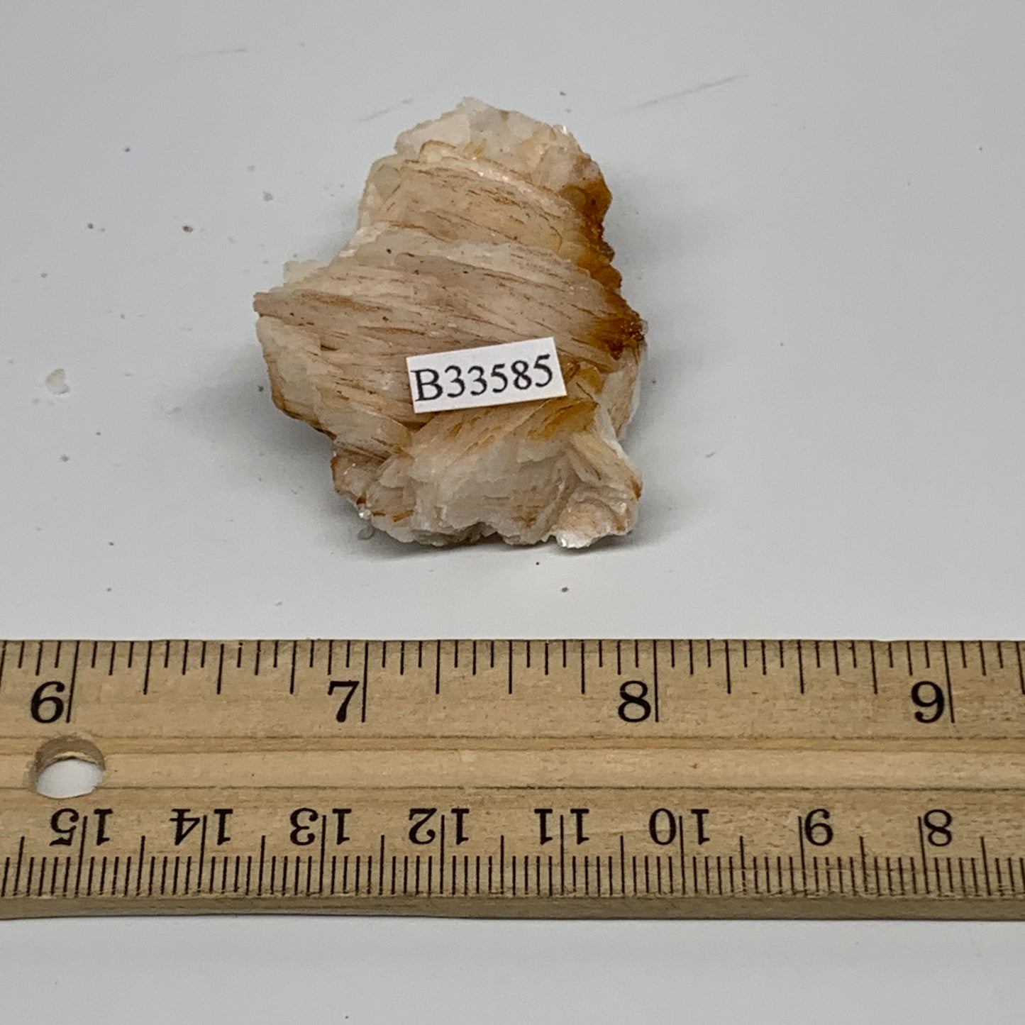 45.4g, 1.7"x1.5"x0.8", Natural Golden Barite Mineral Specimen @Morocco, B33585