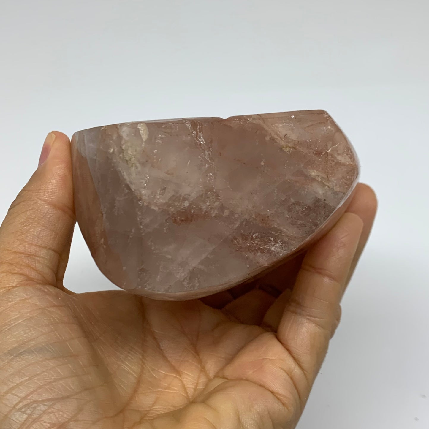 1.95 lbs, 5.7"x3.5"x2", Red Hematoid Quartz Freeform Crystal Fire Quartz, B38081