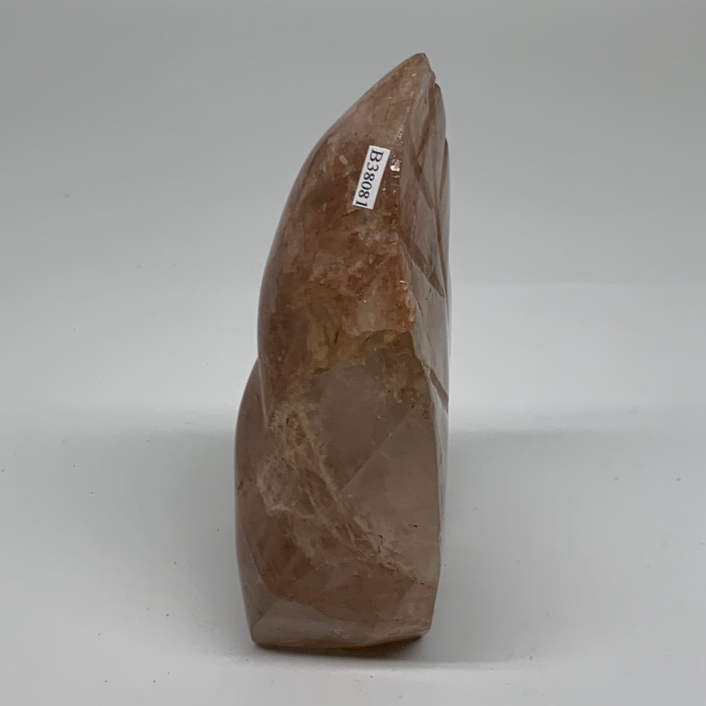 1.95 lbs, 5.7"x3.5"x2", Red Hematoid Quartz Freeform Crystal Fire Quartz, B38081