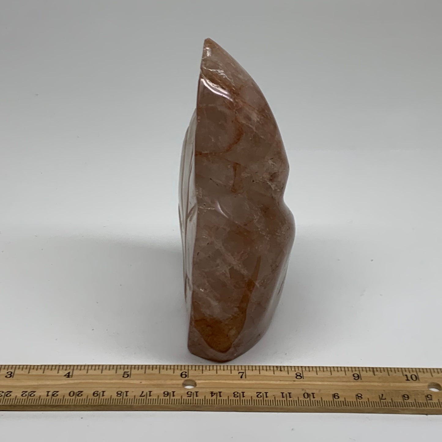 1.95 lbs, 5.7"x3.5"x2", Red Hematoid Quartz Freeform Crystal Fire Quartz, B38081