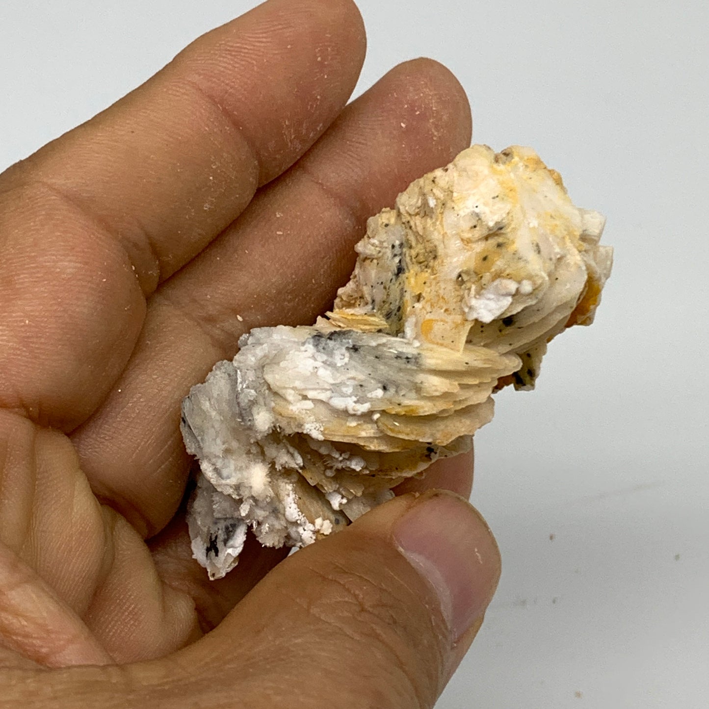 57g, 2.1"x1.3"x0.9", Natural Golden Barite Mineral Specimen @Morocco, B33587