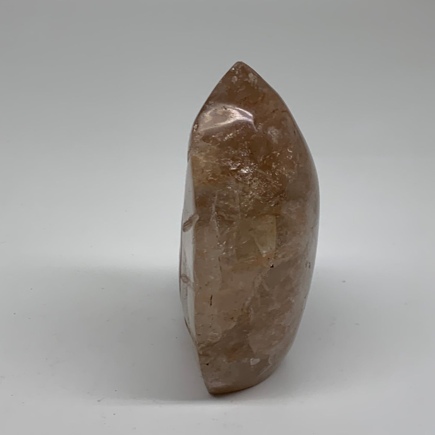 1.26 lbs, 4.4"x3.1"x1.8" Red Hematoid Quartz Freeform Crystal Fire Quartz, B3808