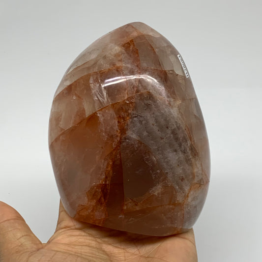1.48 lbs, 4.6"x3.7"x1.7" Red Hematoid Quartz Freeform Crystal Fire Quartz, B3808