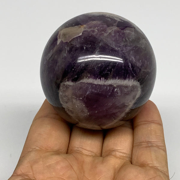 265.7g, 2.3"(57mm), Amethyst Sphere Crystal Polished Reiki @Brazil, B28558