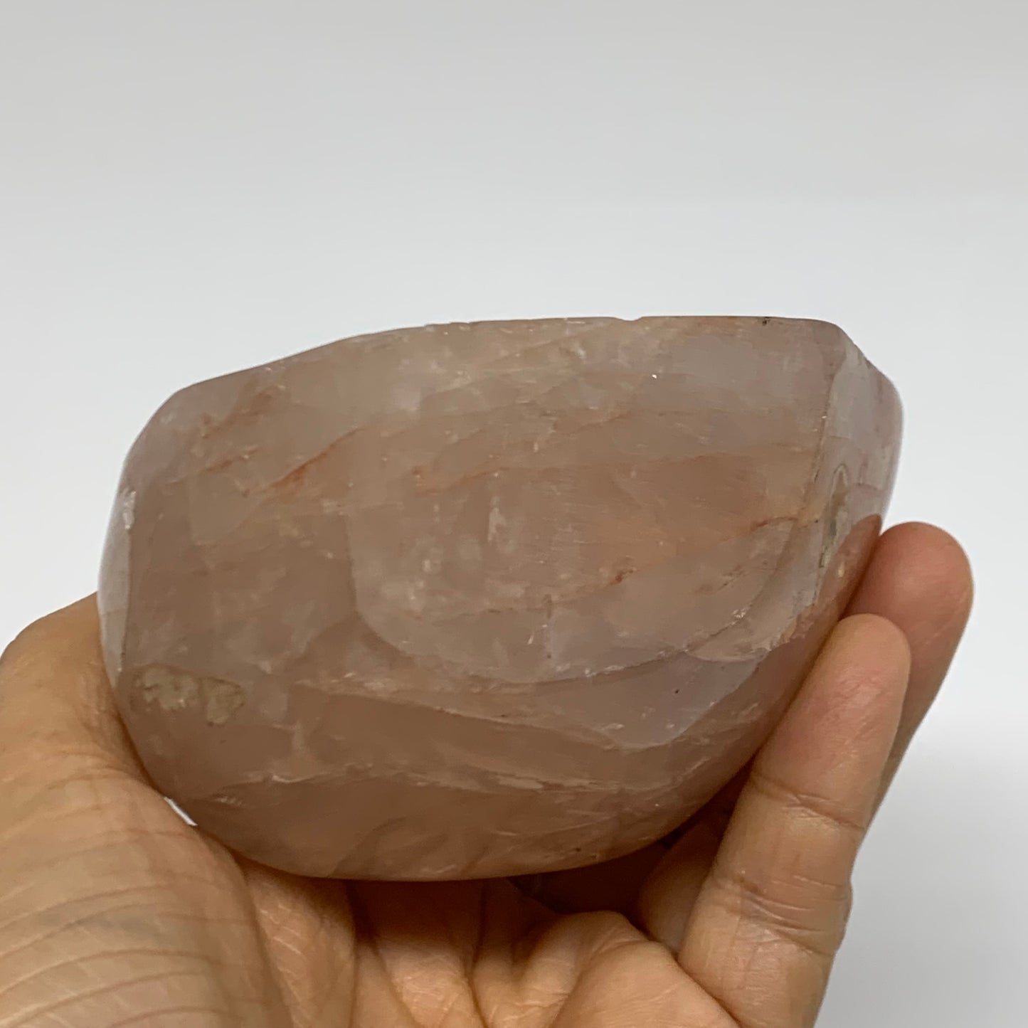 1.75 lbs, 4.5"x3.7"x2.1" Red Hematoid Quartz Freeform Crystal Fire Quartz, B3808