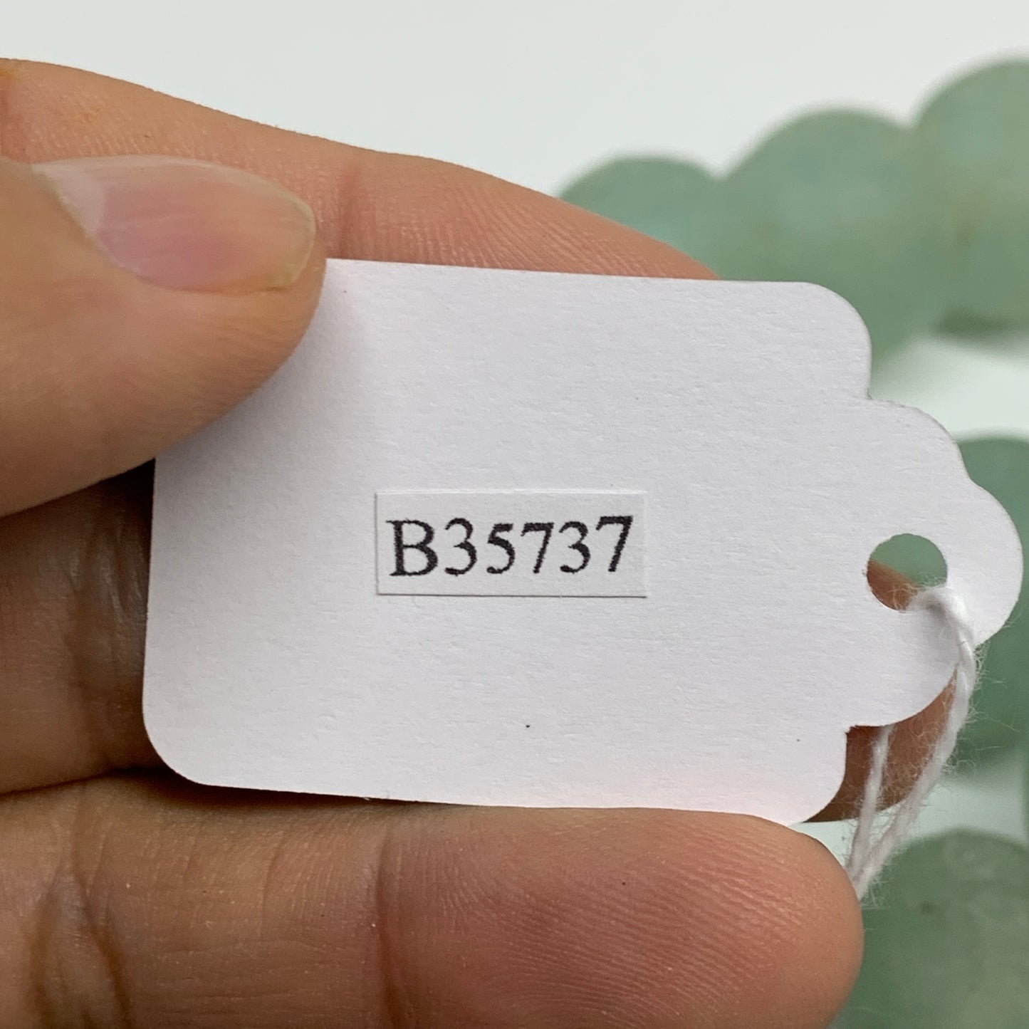 1.1 lbs, 18mm-23mm, 1 Strand, 30 beads, Green/Blue Sea Glass Beads , B35737