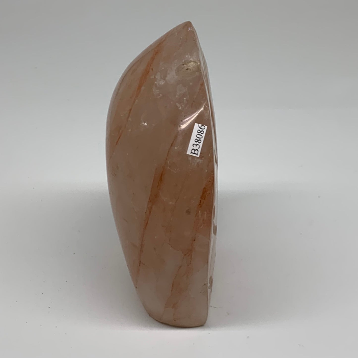 2.57 lbs, 5.4"x4.4"x1.9" Red Hematoid Quartz Freeform Crystal Fire Quartz, B3808