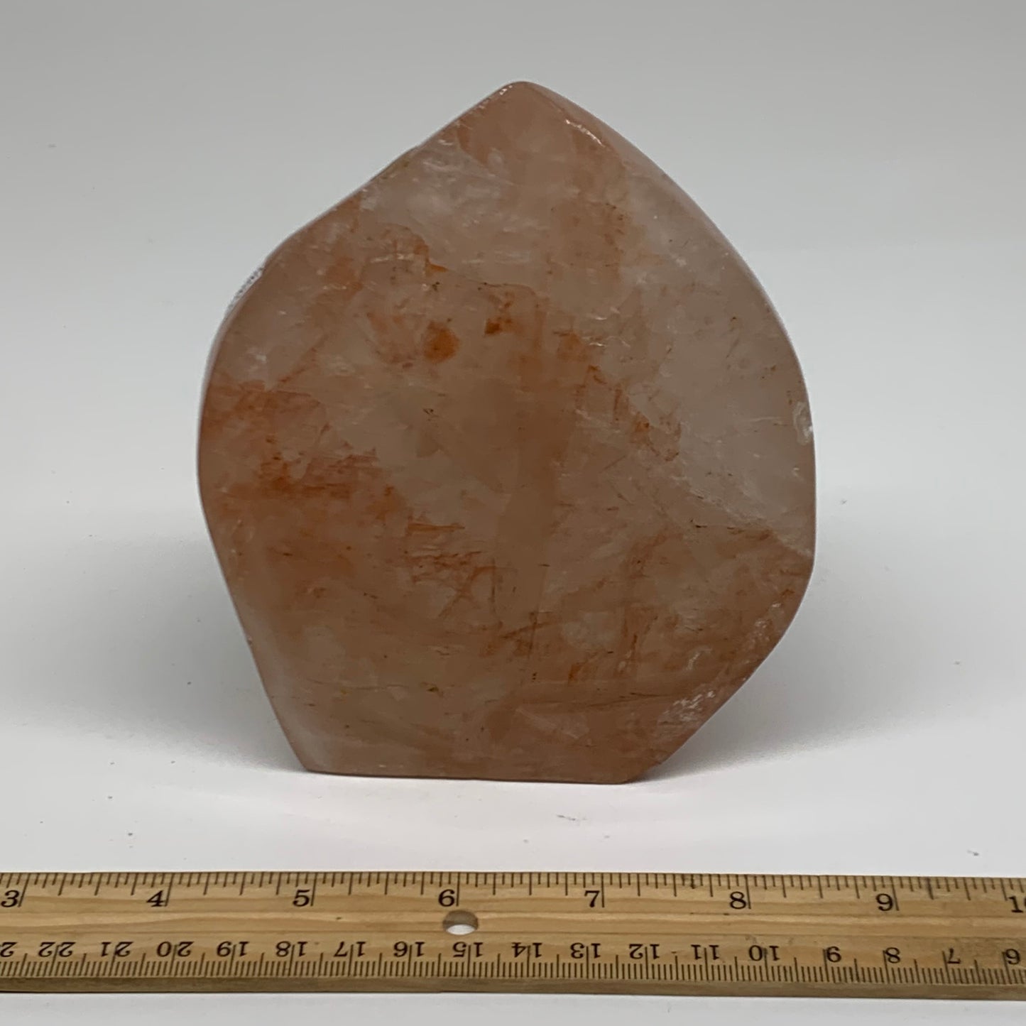 2.57 lbs, 5.4"x4.4"x1.9" Red Hematoid Quartz Freeform Crystal Fire Quartz, B3808