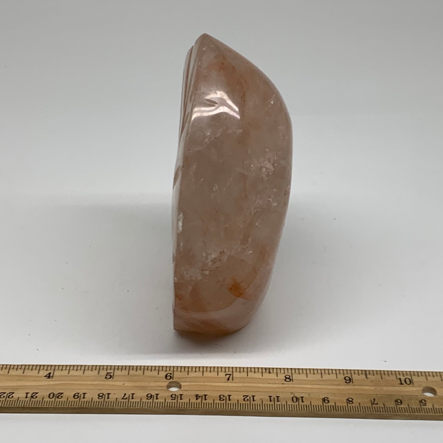 2.57 lbs, 5.4"x4.4"x1.9" Red Hematoid Quartz Freeform Crystal Fire Quartz, B3808