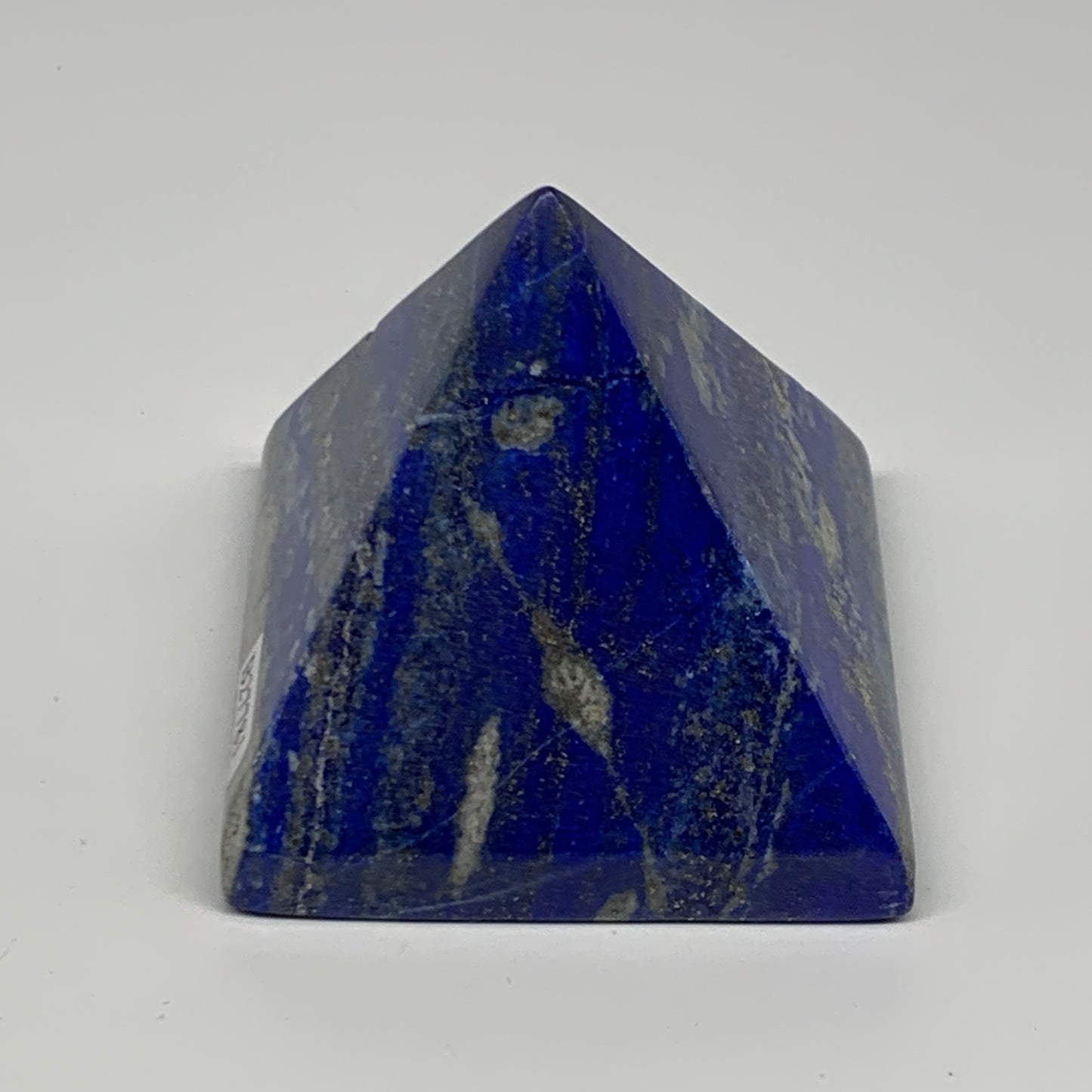 0.72 lbs, 2.3"x2.6"x2.5",Lapis Lazuli Pyramid Crystal Gemstone @Afghanistan,B277