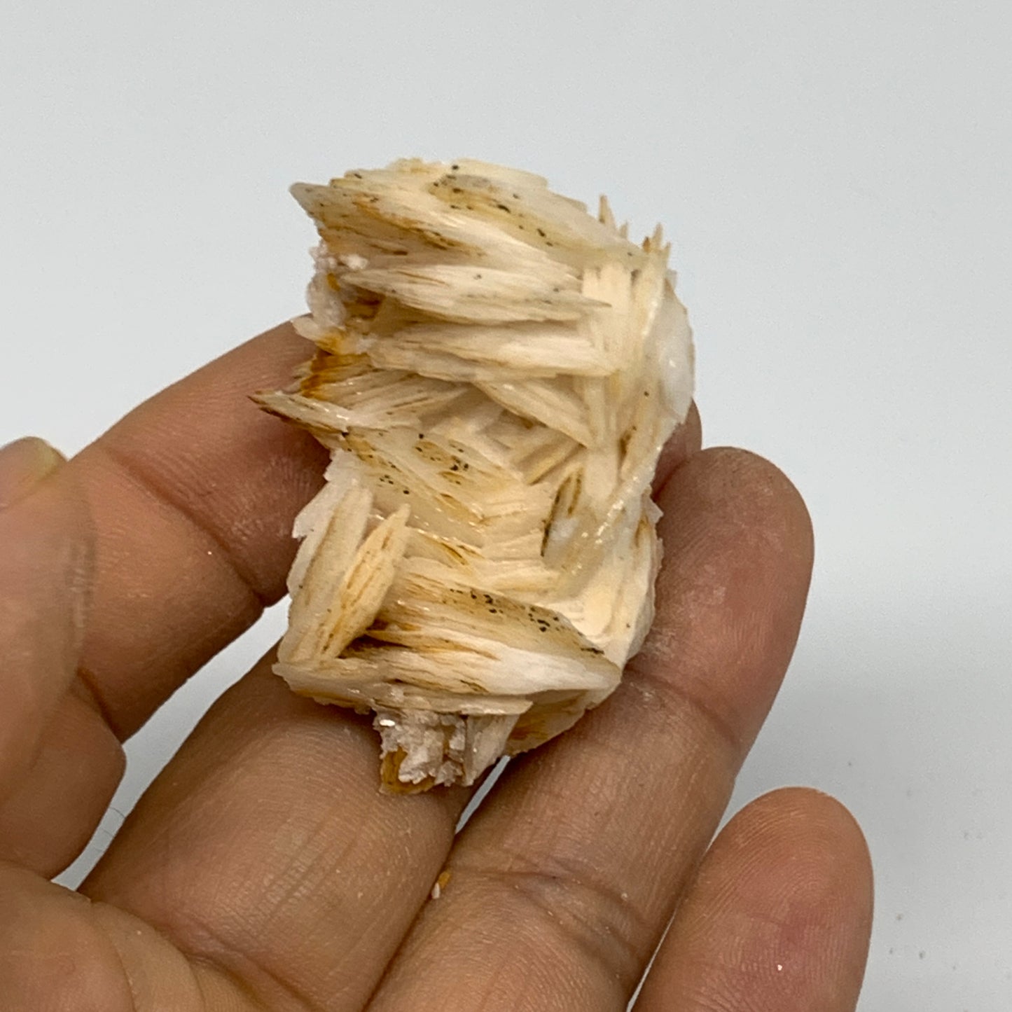 33.7g, 1.7"x1.2"x0.7", Natural Golden Barite Mineral Specimen @Morocco, B33593