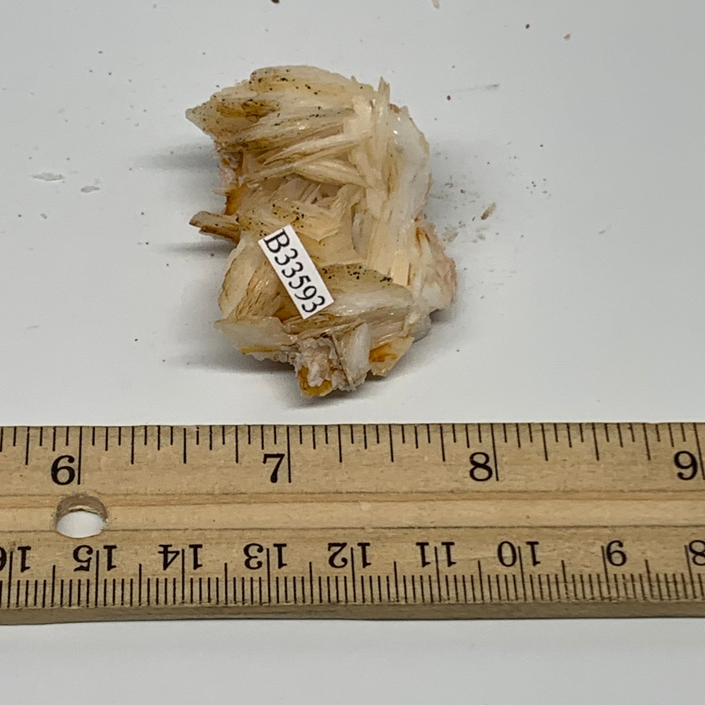 33.7g, 1.7"x1.2"x0.7", Natural Golden Barite Mineral Specimen @Morocco, B33593