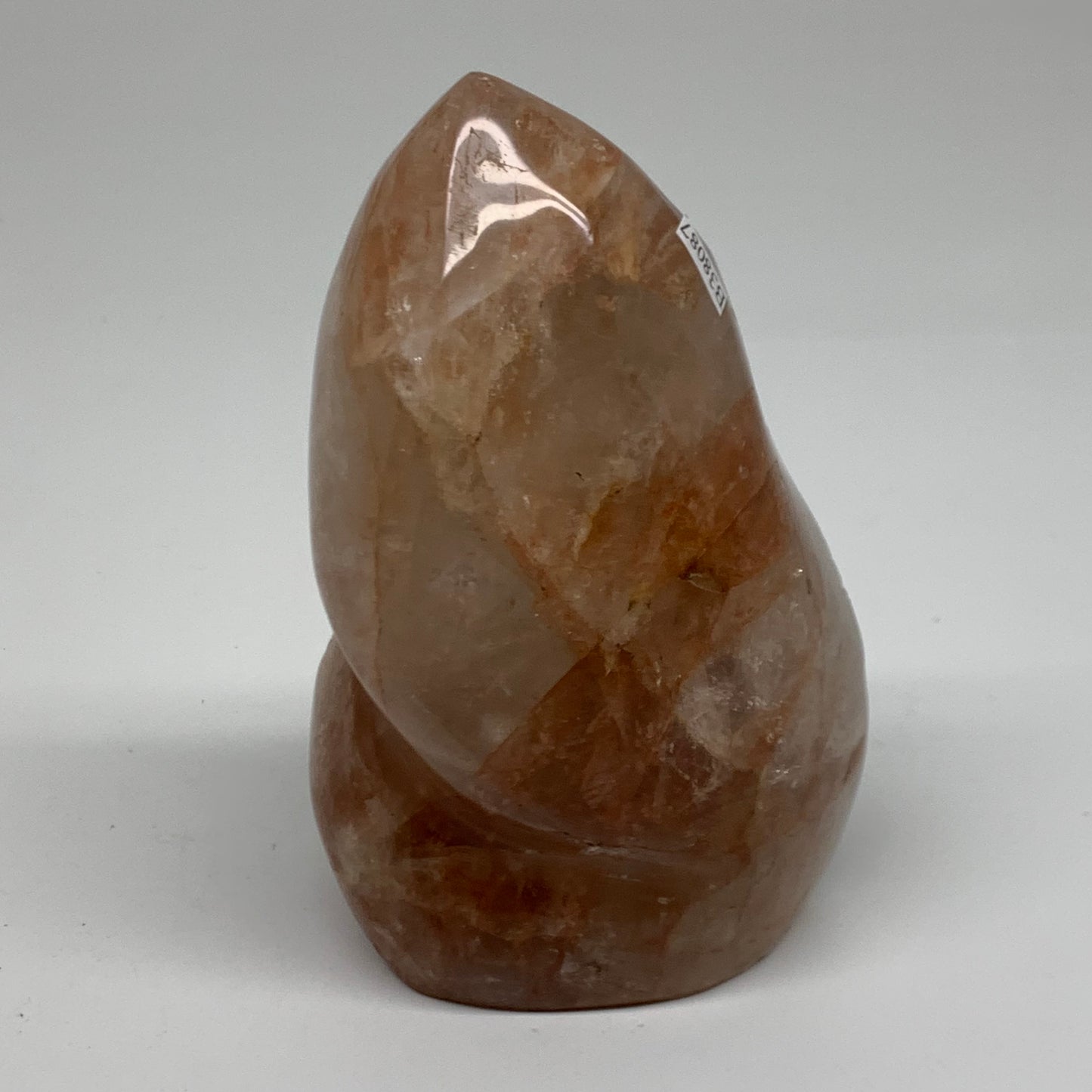 1.62 lbs, 5.2"x3.2"x2.1" Red Hematoid Quartz Freeform Crystal Fire Quartz, B3808