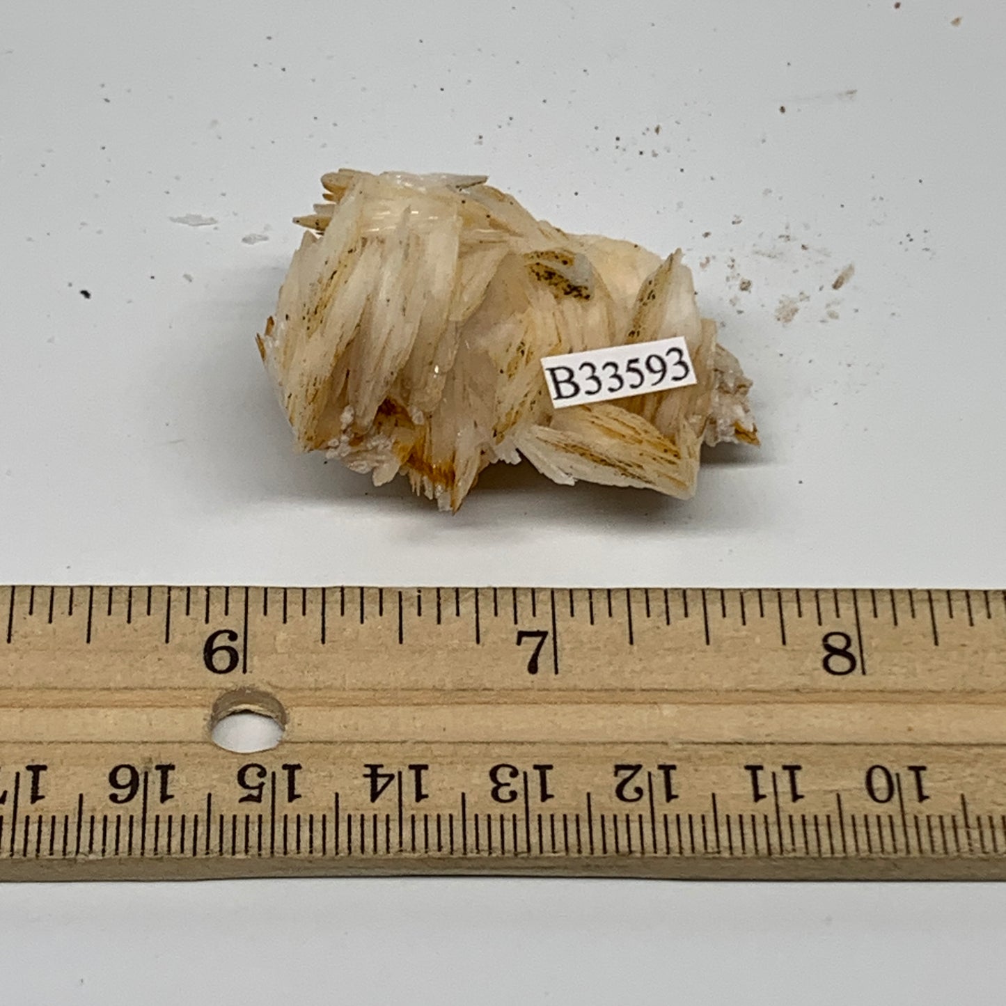 33.7g, 1.7"x1.2"x0.7", Natural Golden Barite Mineral Specimen @Morocco, B33593