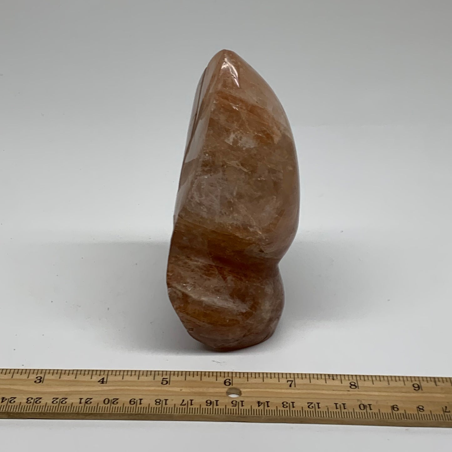 1.62 lbs, 5.2"x3.2"x2.1" Red Hematoid Quartz Freeform Crystal Fire Quartz, B3808