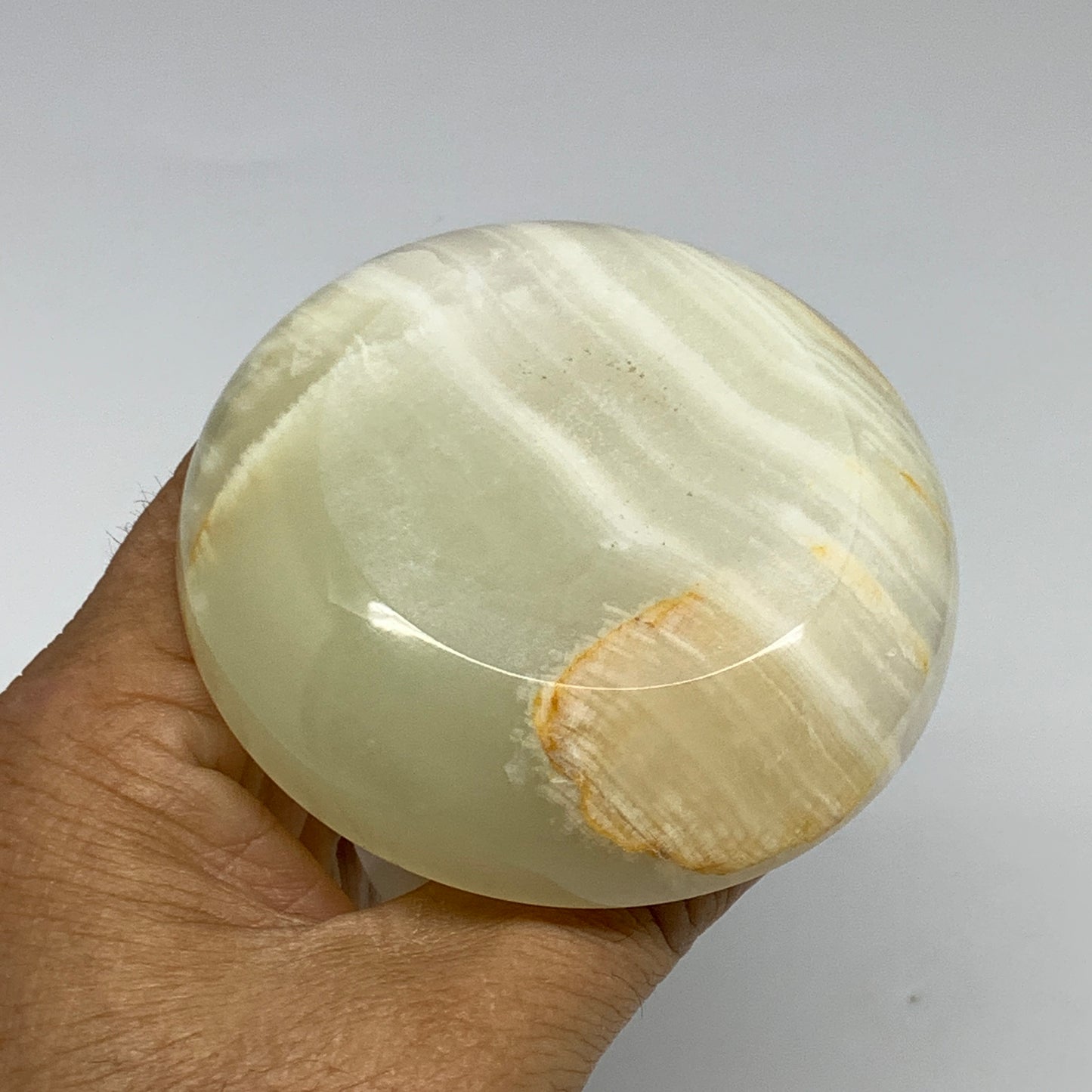 181g, 2.6"x1.4"x2.9", Natural Green Onyx Candle Holder Gemstone Carved, B32229