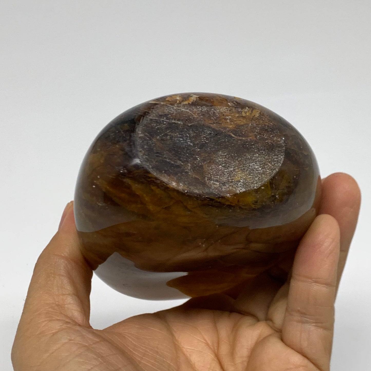 1.46 lbs, 4.5"x3.2"x2" Red Hematoid Quartz Freeform Crystal Fire Quartz, B38088