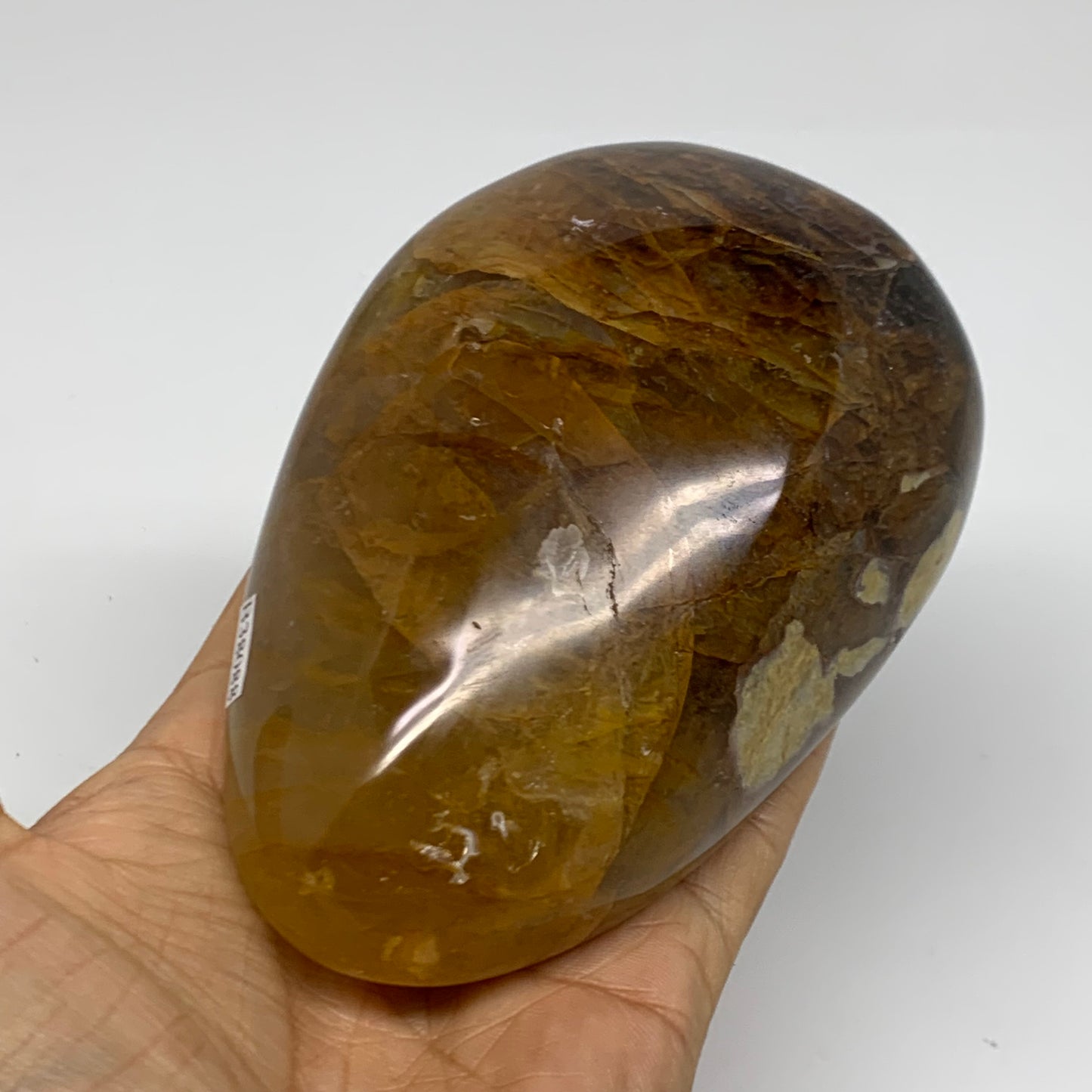 1.46 lbs, 4.5"x3.2"x2" Red Hematoid Quartz Freeform Crystal Fire Quartz, B38088