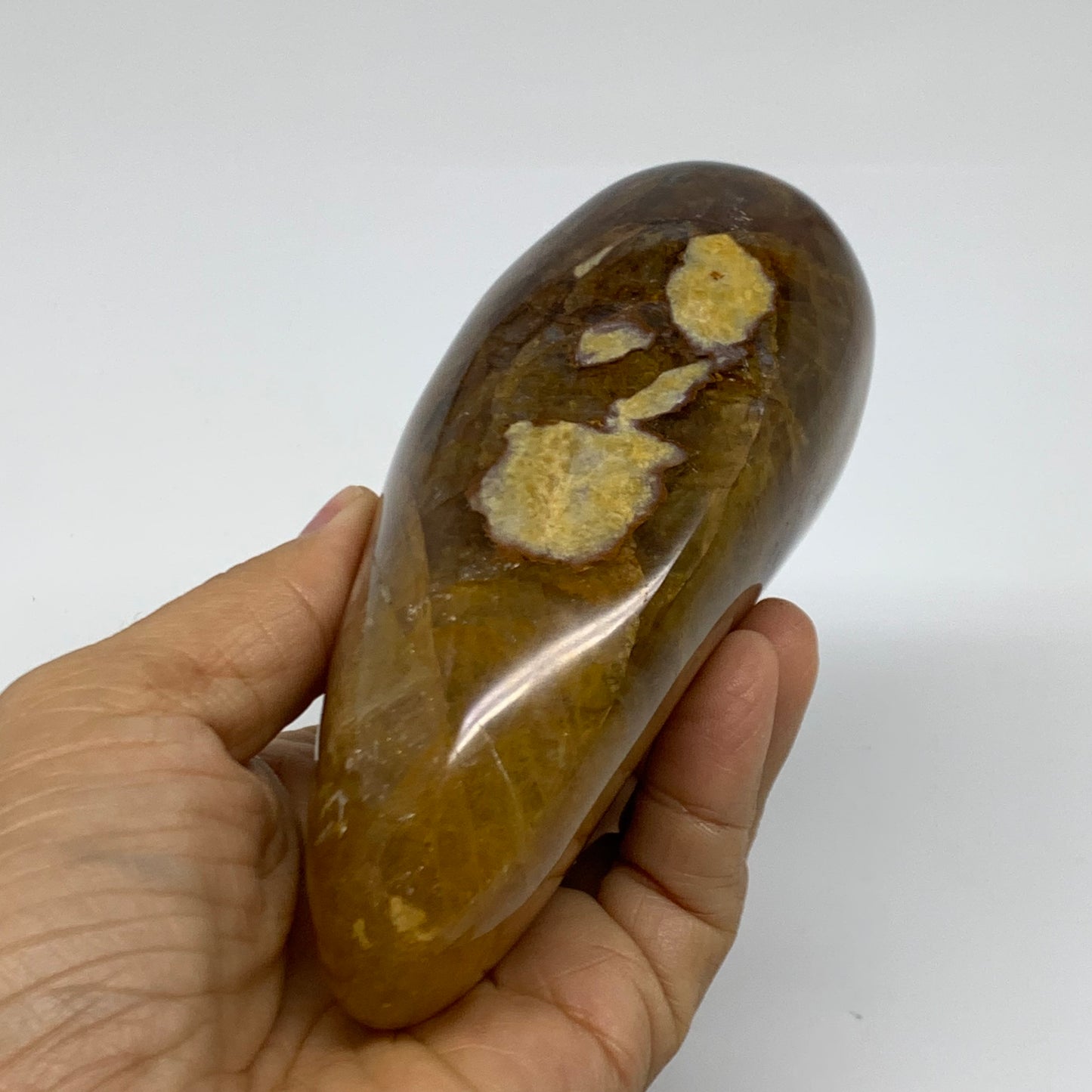 1.46 lbs, 4.5"x3.2"x2" Red Hematoid Quartz Freeform Crystal Fire Quartz, B38088