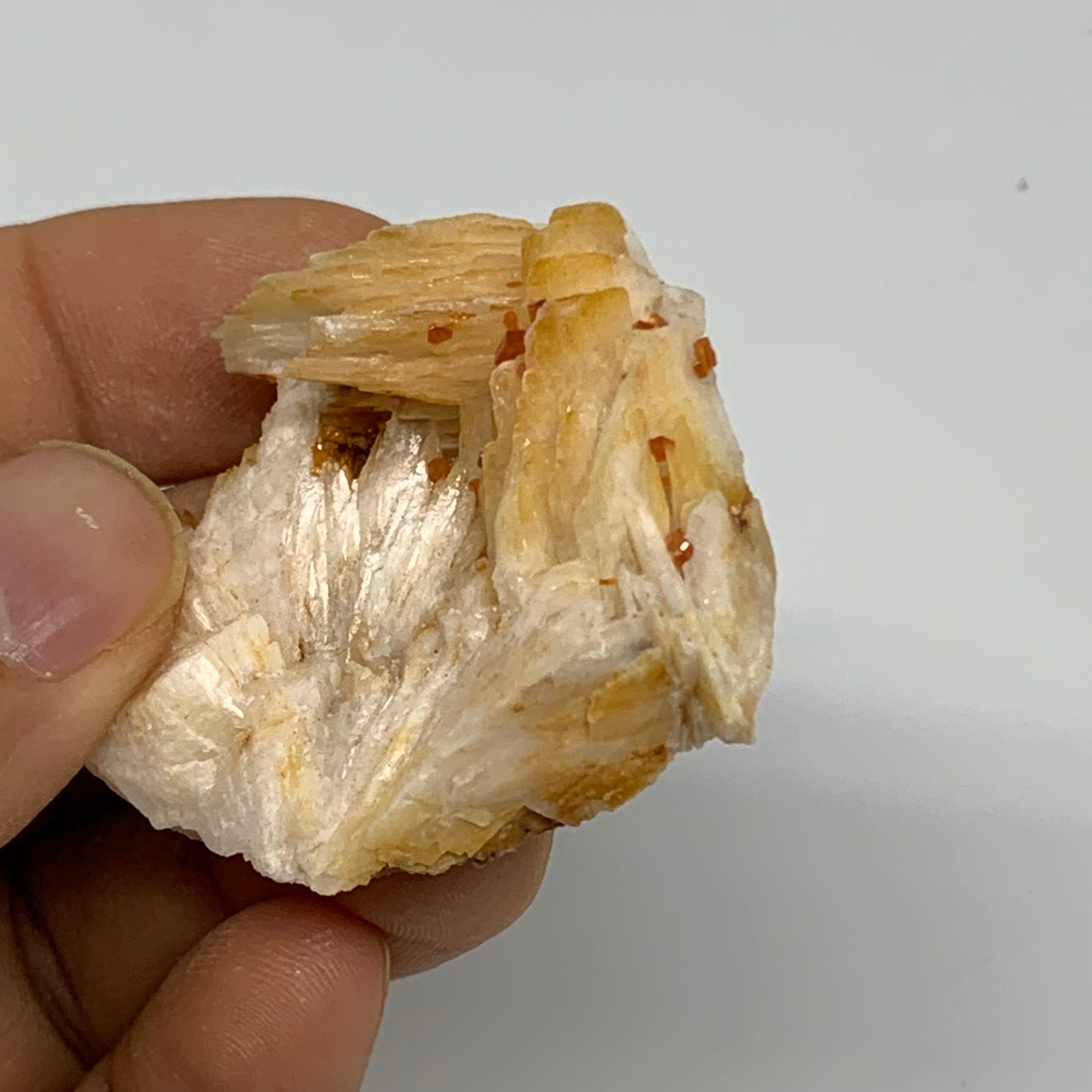 47.3g, 1.6"x1.4"x0.7", Natural Golden Barite Mineral Specimen @Morocco, B33595