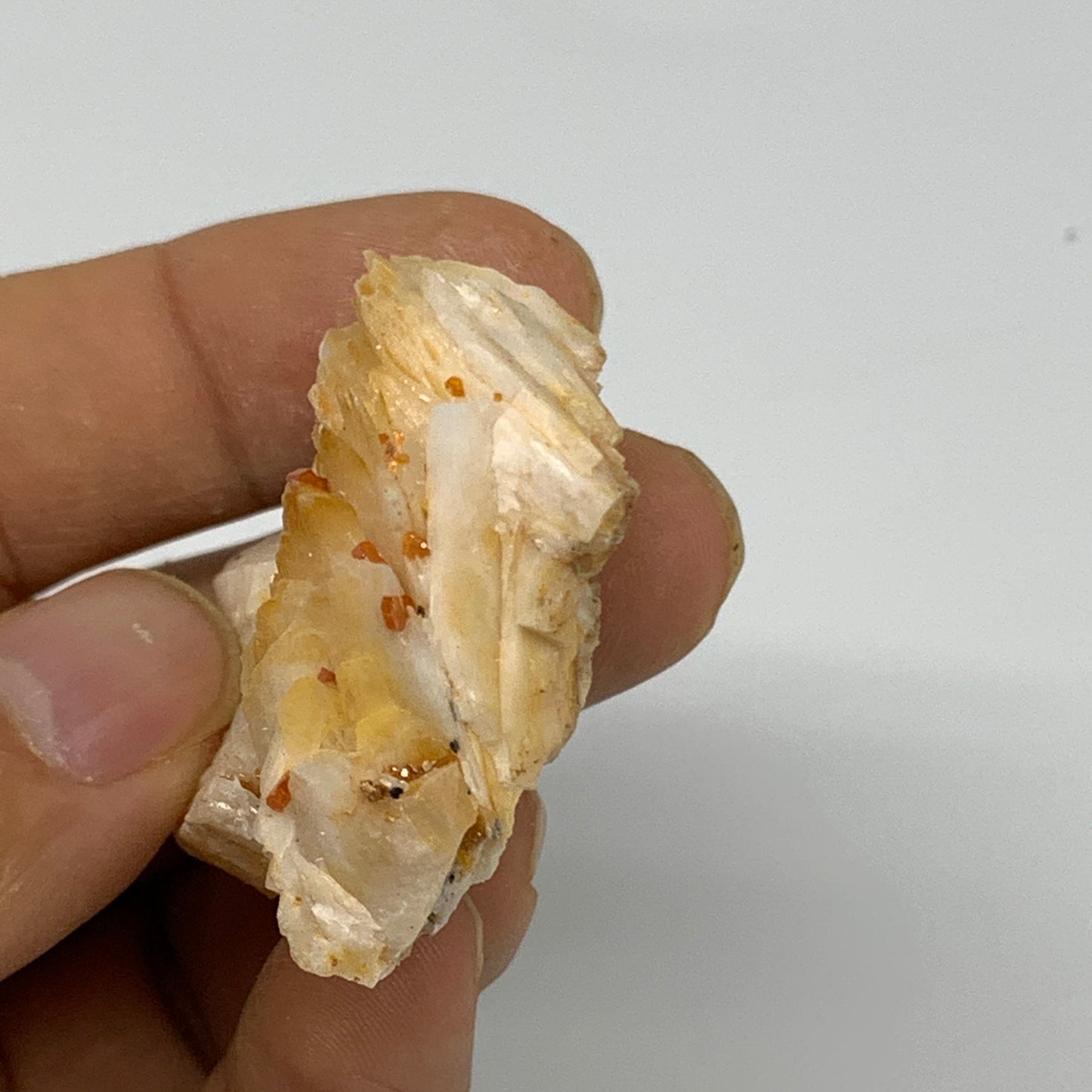 47.3g, 1.6"x1.4"x0.7", Natural Golden Barite Mineral Specimen @Morocco, B33595