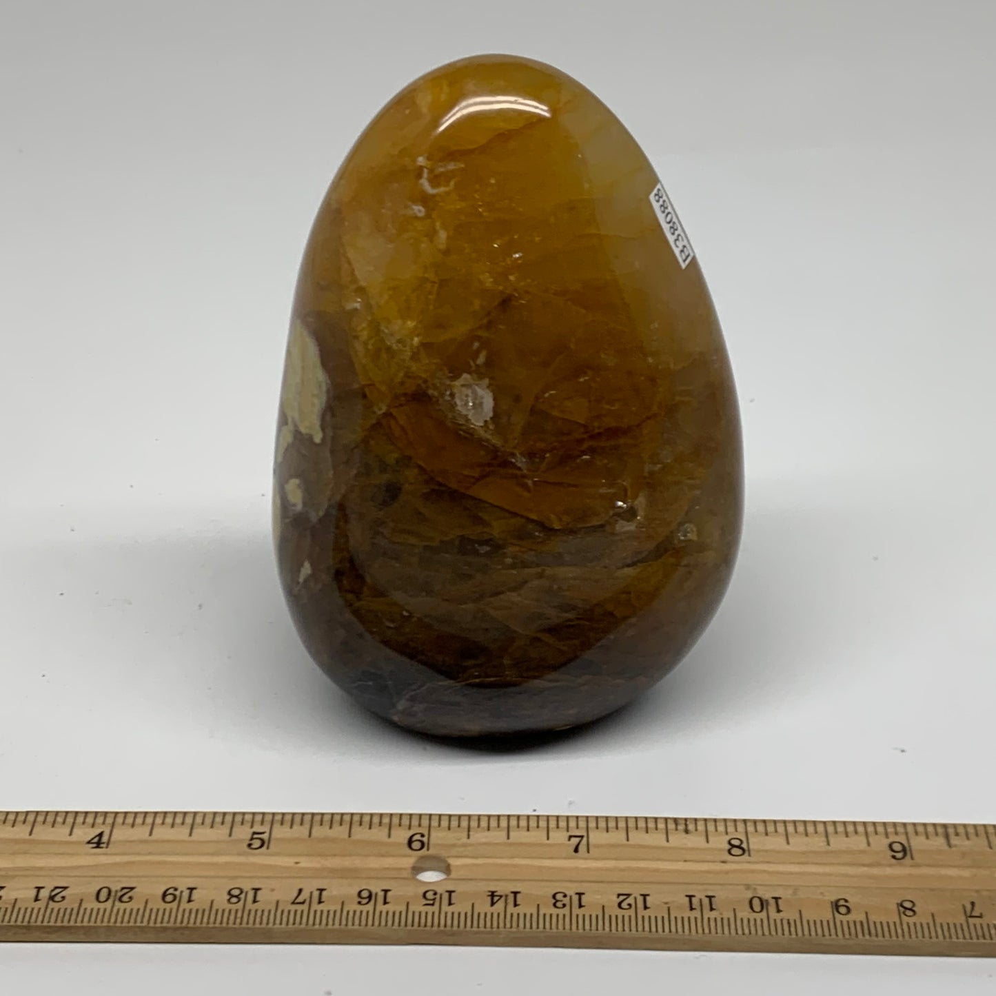 1.46 lbs, 4.5"x3.2"x2" Red Hematoid Quartz Freeform Crystal Fire Quartz, B38088