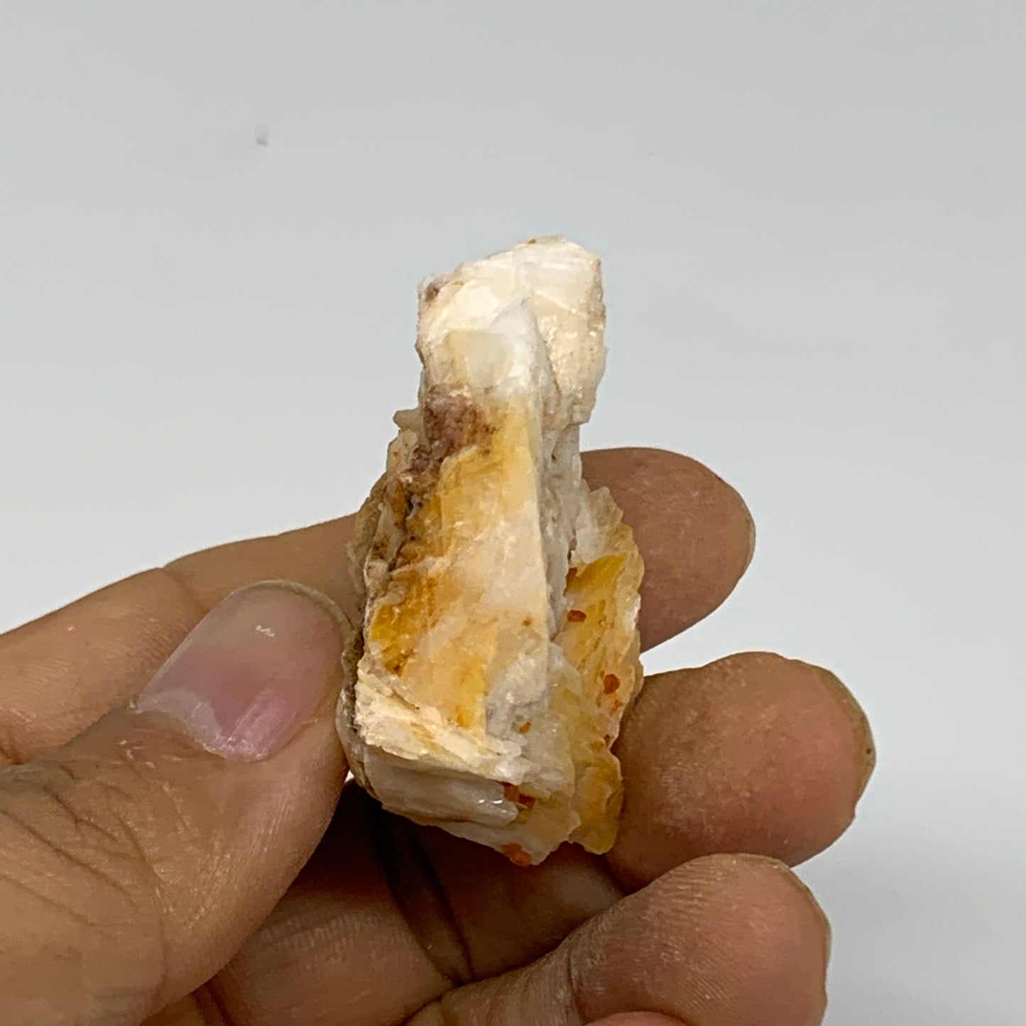 47.3g, 1.6"x1.4"x0.7", Natural Golden Barite Mineral Specimen @Morocco, B33595
