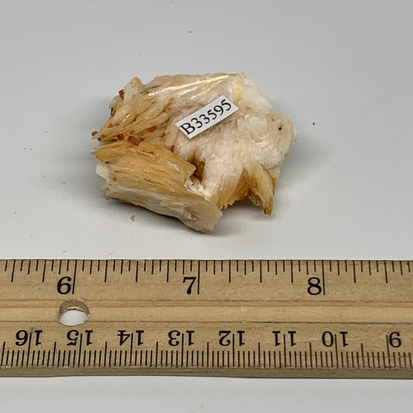 47.3g, 1.6"x1.4"x0.7", Natural Golden Barite Mineral Specimen @Morocco, B33595