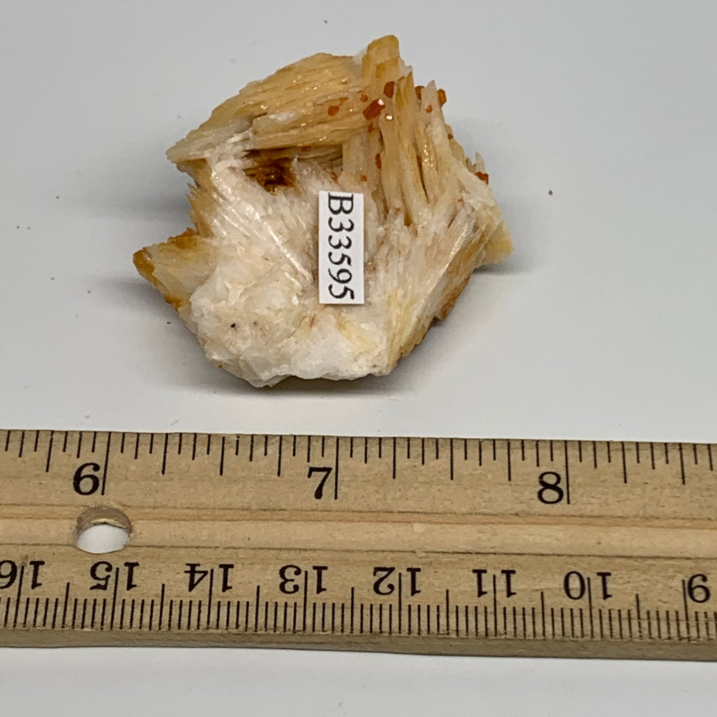 47.3g, 1.6"x1.4"x0.7", Natural Golden Barite Mineral Specimen @Morocco, B33595