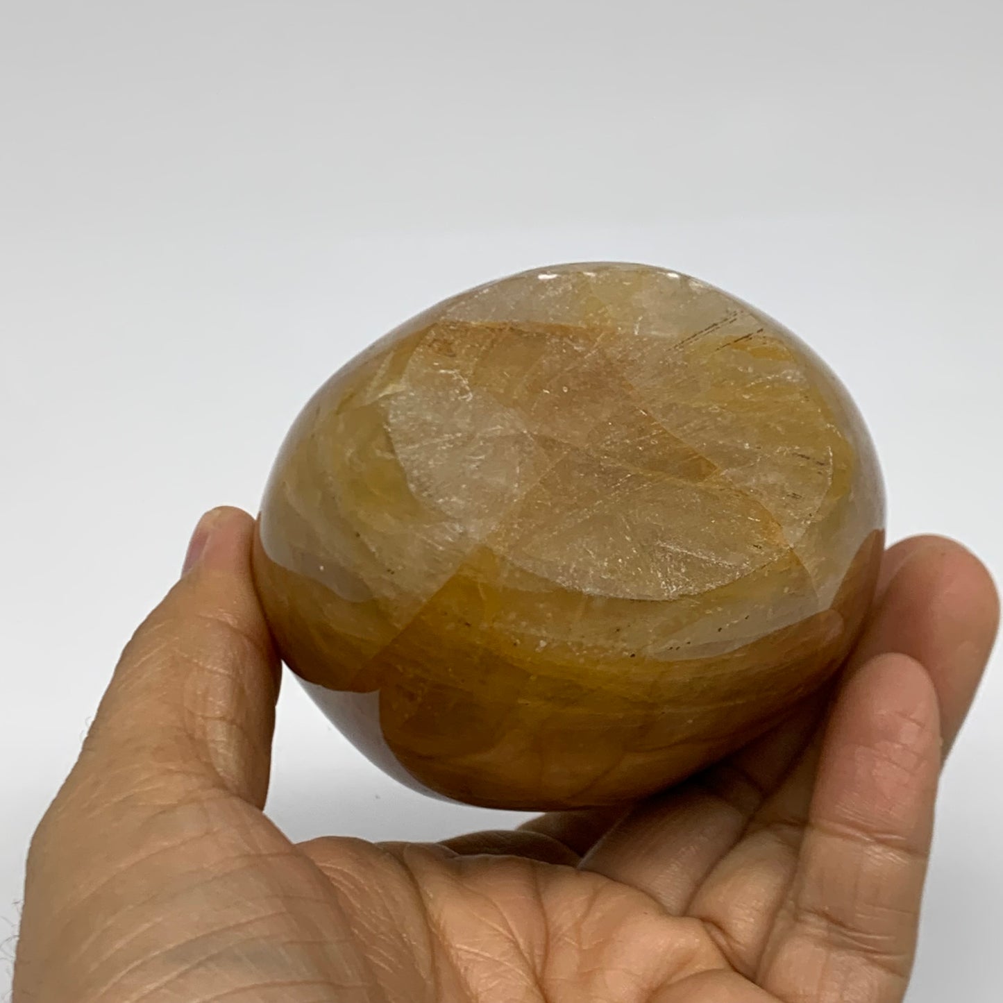 1.42 lbs, 4.1"x2.9"x2.3" Red Hematoid Quartz Freeform Crystal Fire Quartz, B3808