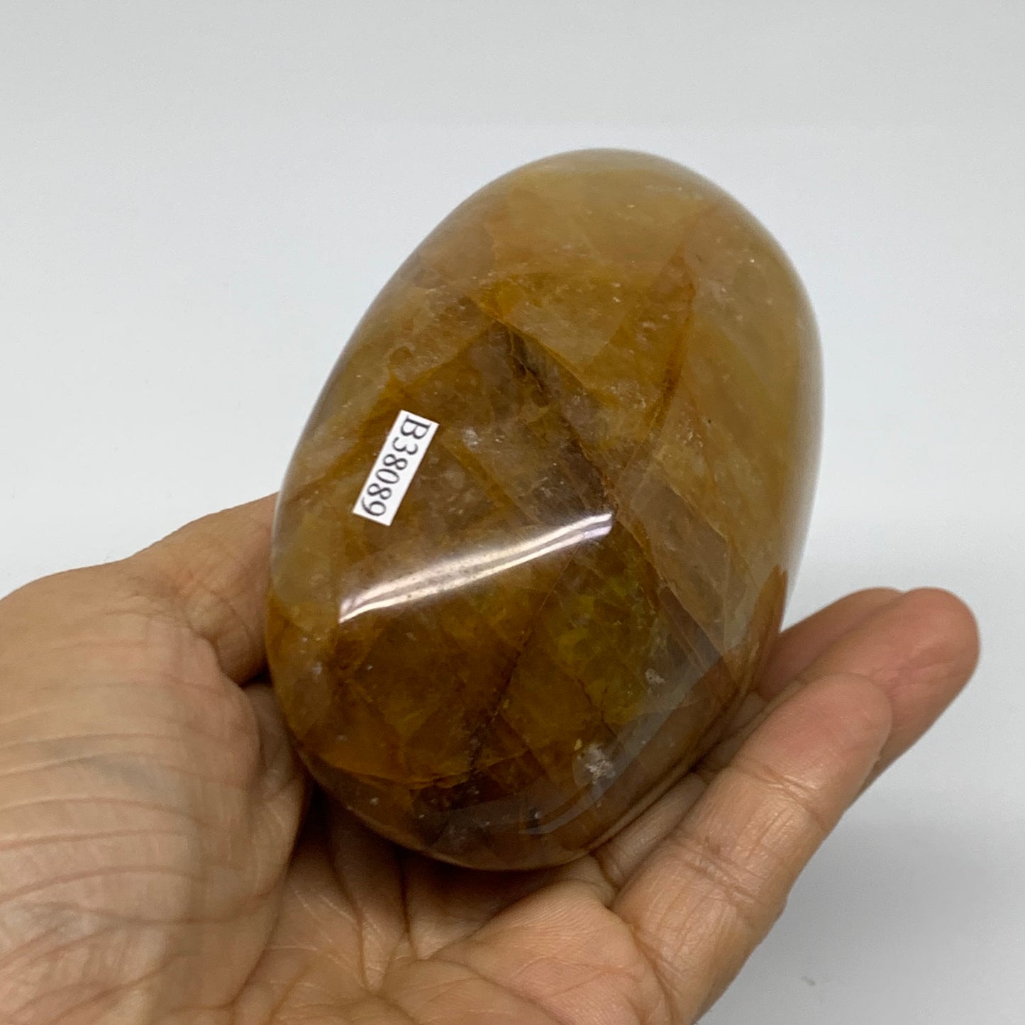 1.42 lbs, 4.1"x2.9"x2.3" Red Hematoid Quartz Freeform Crystal Fire Quartz, B3808