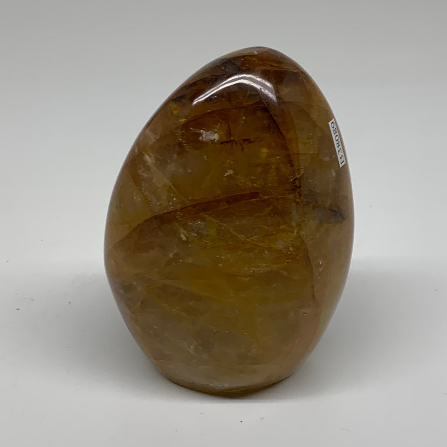 1.42 lbs, 4.1"x2.9"x2.3" Red Hematoid Quartz Freeform Crystal Fire Quartz, B3808