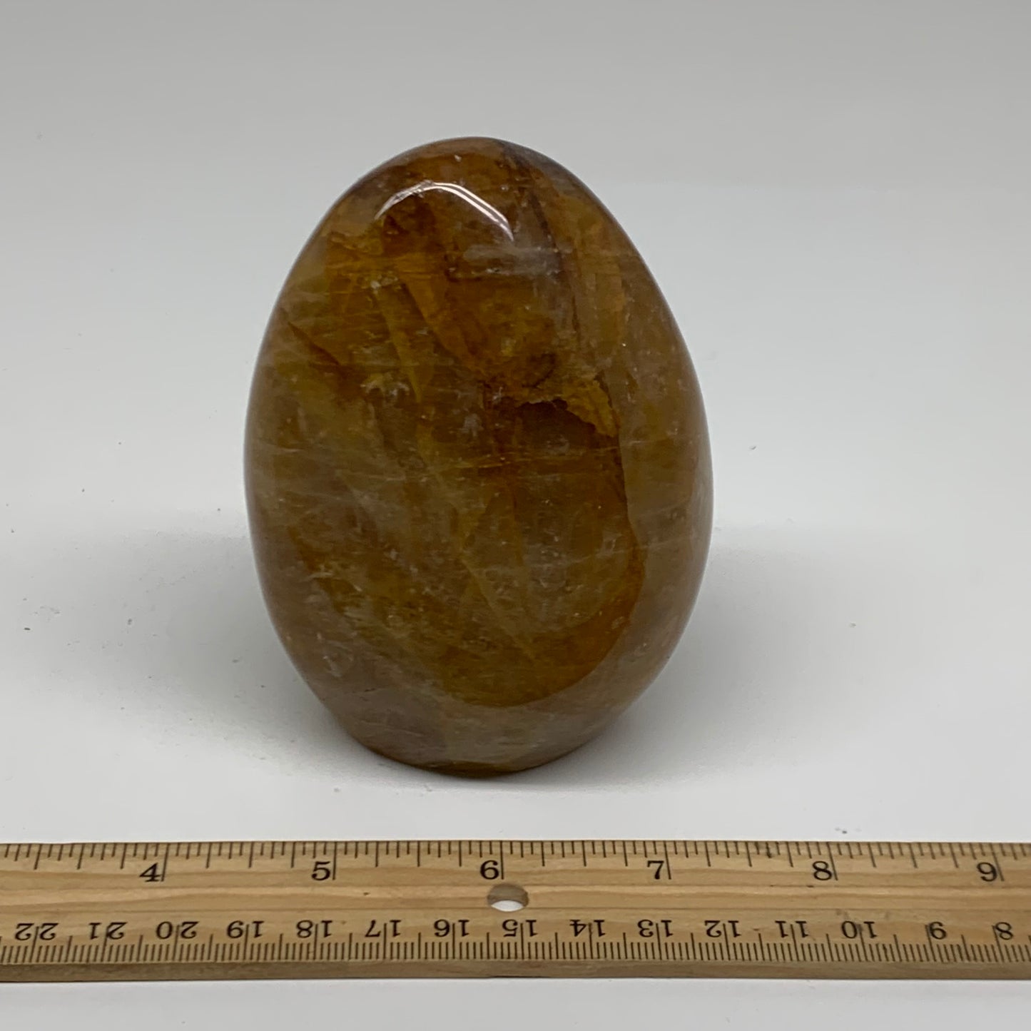 1.42 lbs, 4.1"x2.9"x2.3" Red Hematoid Quartz Freeform Crystal Fire Quartz, B3808